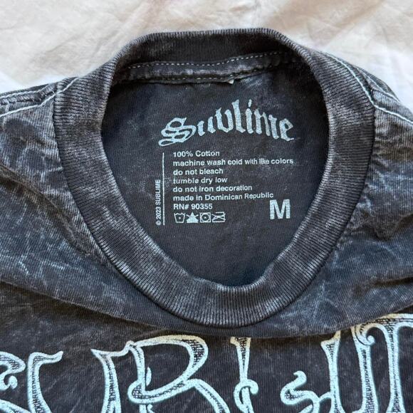 Sublime graphic band tee M casual short sleeve cotton gothic celestial festival - Picture 3 of 8